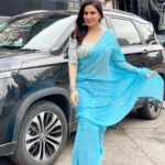 Shraddha Arya Instagram - Are you even wearing a Saree if you don’t fly the Pallu in the Air?! Lol #SomeStills #SareeJahanSeAcha 😂