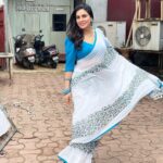 Shraddha Arya Instagram - Summer sum up! 🌧 🧿 #cottonSaree #saree #ShraddhaArya #KundaliBhagya