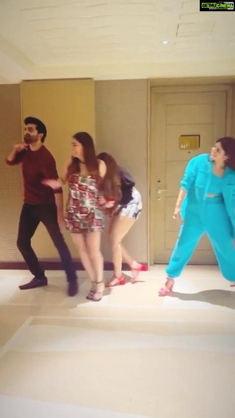 Shraddha Arya Instagram - The worst Shrivalli Dance ever… Please Ignore! 🤣😂 @adhvik_official , You don’t deserve us!!! @palki_msh @rashmi_aaryaa @munishakhatwani @iamheenaparmar