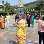 Shraddha Arya Instagram – Jai Vasudev 🙏🏻 #GovindaGovinda Simachalam Temple Vizag