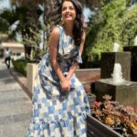 Shrenu Parikh Instagram - Some Monday blues for you guys! . . Make up by @richa.kritids @kritids . . Styling : @therealmadrasi Outfit: @blancora_bysnehnandu Earrings : @publiquedom Artist reputation : @publiquedom @ritu_m09 Crowne Plaza New Delhi Mayur Vihar Noida
