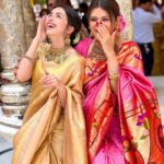 Shrenu Parikh Instagram - 💖Do Saheliyaan 💖 . . . Beautiful Sarees By @kankatala_