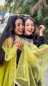 Shrenu Parikh Instagram - Tag your bestie ❤️ #maitree #nandani #zeetv @sunshineproductionsofficial @zeetv #friendship #friendshipgoals #soulmate  @shrenuparikhofficial.  VC : @_ichiragkapoor._