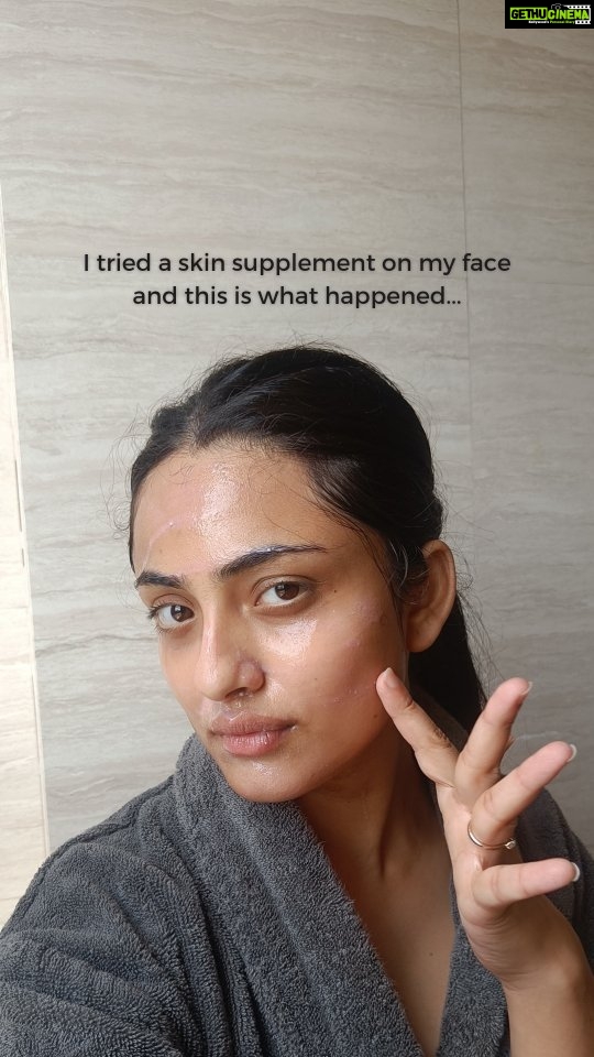 Shritama Mukherjee Instagram - I tried @tgmbeauty_ skin supplement (Glow Inside Out Powder) on my face and my skin felt absolutely nourished, smoother, hydrated and healthy from within post the mask. Everything this skin health-boosting powder supplement does to the skin on the inside, it did to my skin on the outside. Link in bio to check it out! π€ FYI our #SummerSale is on π so you can grab up to 55% off on our products. #tgmbeauty #skinsupplement #skincareinsideout #beautyinsideout #holisticbeauty