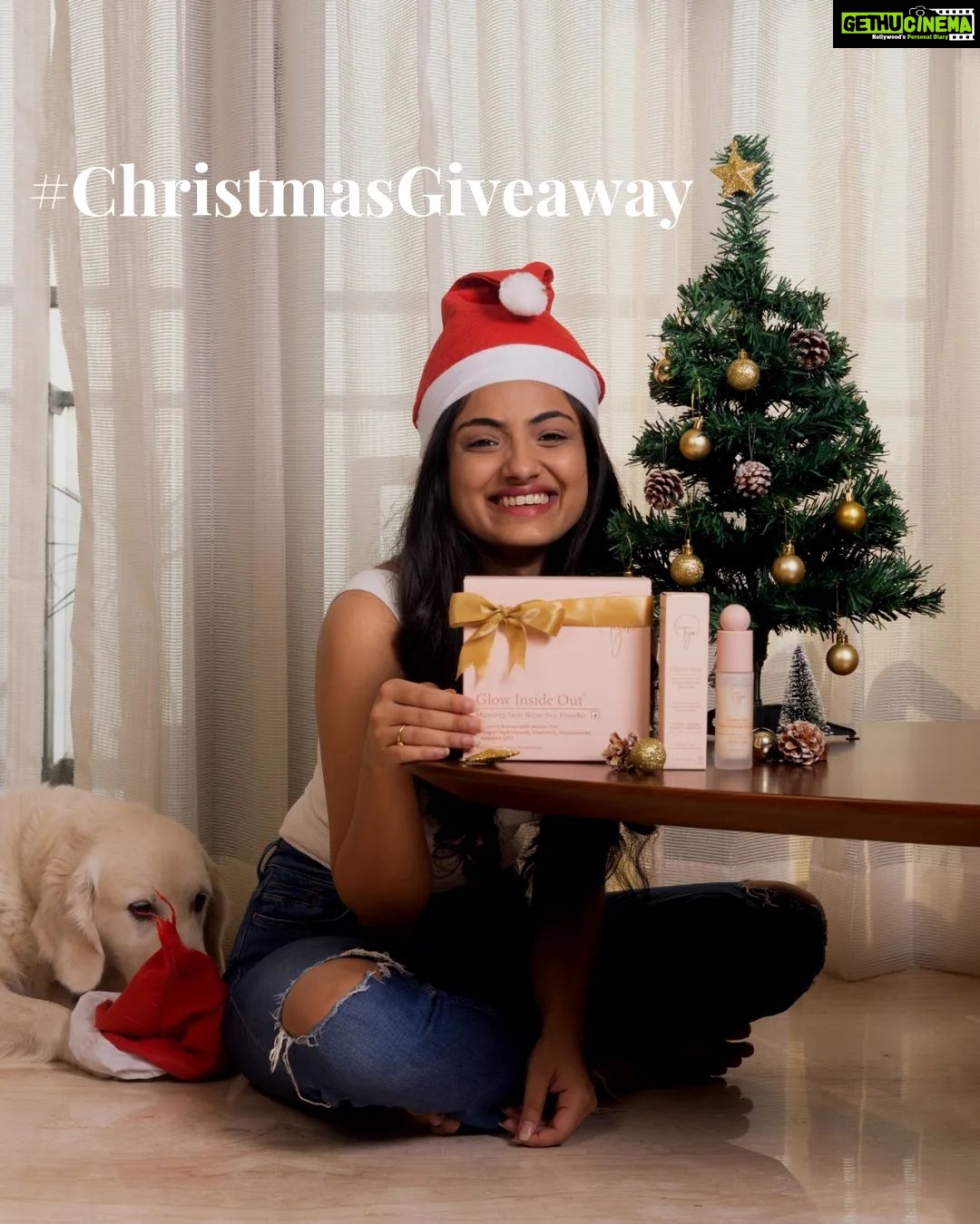 Shritama Mukherjee Instagram - Giveaway Closed! #ChristmasGiveaway ππ
π¦β I am overjoyed to announce my first collaboration giveaway with my own holistic beauty brand TGM Beauty. π You've been with me through the journey and I want you guys to experience my skincare line @tgmbeauty_ π₯° WHAT YOU'LL WIN π 3 winners will win our Glow Inside Out collection (one full-size box of Glow Inside Out Morning Skin Bioactive Powder + one full-size bottle of Glowy Skin Phytomolecular Serumizer). HOW TO ENTER π 1. Follow @tgmbeauty_ and @mukherjeeshri on IG. 2. Like this post and tag your besties. 3. Tell us what product you would like TGM Beauty to launch next. Bonus: Share this post on your story and tag @tgmbeauty and @mukherjeeshri. Giveaway closes 26th December at 11:59 IST. Indian residents only. 3 winners will be contacted via DM by @tgmbeauty_. Good luck and Merry Christmas! β¨ #tgmbeauty #christmasgiveaway #holisticbeauty #beautyinsideout