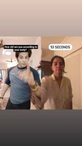 Shruti Seth Instagram - Sunday morning shararat with my Co-star I guess I am extra-terrestrial @karanvirbohra 😜😜😜 Just saying 53 seconds 🥰 #shararat #shararatforever