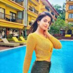 Shruti Sharma Instagram - 💛🌼 @deltin_life @mvsociaal #travel #goadiaries #shrutisharma #vacay #yellow #fashion #travelgram Deltin Suites Goa