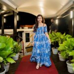 Shruti Sharma Instagram - A wonderful evening at @deltin_life 💙 Wearing @aachho Jwellery @stylebyriyajn . . #deltinroyale #deltin #goadiaries #goa #travelgram #travelling #explore #shrutisharma #casino Deltin Royale