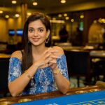 Shruti Sharma Instagram - A wonderful evening at @deltin_life 💙 Wearing @aachho Jwellery @stylebyriyajn . . #deltinroyale #deltin #goadiaries #goa #travelgram #travelling #explore #shrutisharma #casino Deltin Royale