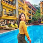 Shruti Sharma Instagram - 💛🌼 @deltin_life @mvsociaal #travel #goadiaries #shrutisharma #vacay #yellow #fashion #travelgram Deltin Suites Goa