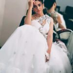 Shruti Sharma Instagram - Create your own fairytale 🧚.... . Wearing @harshalds Hair @kaniz.fatima_learner . #shrutisharma #fairytale #white #gown #goals #actorslife #dreamjob #positivevibes #posing