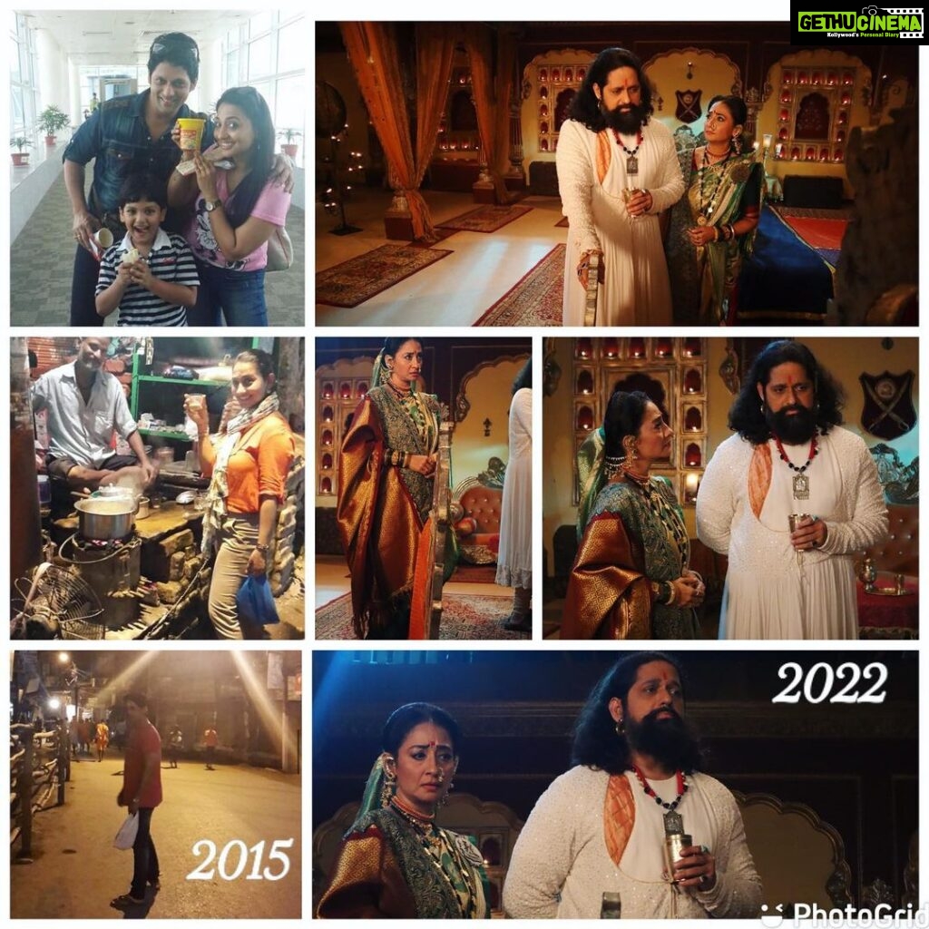 Shruti Ulfat Instagram - Rajesh and I, we worked together in 1999 for an episodic story of Saturday suspense… then we worked again in 2015 for Mahakumbh and now in 2022 working in Punyashlok Ahilya Bai. How time flies …. We have matured as individuals and as Actors over these years. Its beautiful to work again and share the screen space with you. Cheers @rajesh_shringarpure_official to this jouney of ours . Thanks buddy for being a super Co- actor.