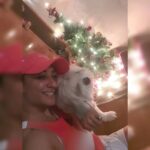 Shruti Ulfat Instagram - 🎄, me n Olly @meolly2018 . . . #shrutipanwar #olly #xmas #festive #happiness #love #togetherness #holidaymood #family