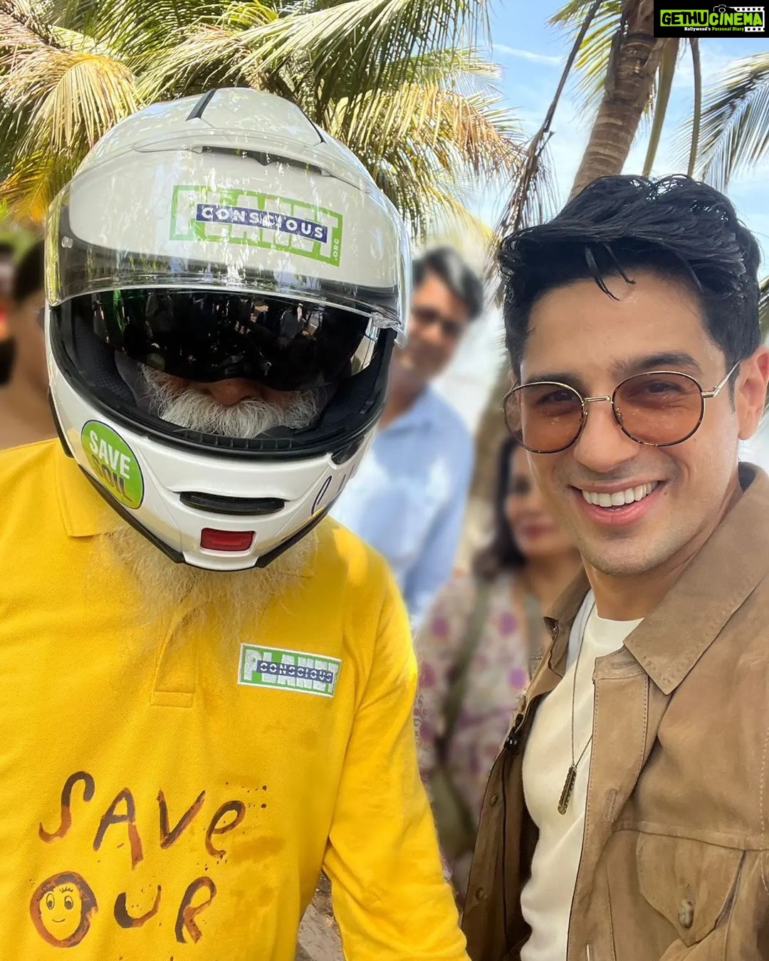 Sidharth Malhotra Instagram - Destination #HealthyFuture. #SaveSoil ride with @sadhguru
