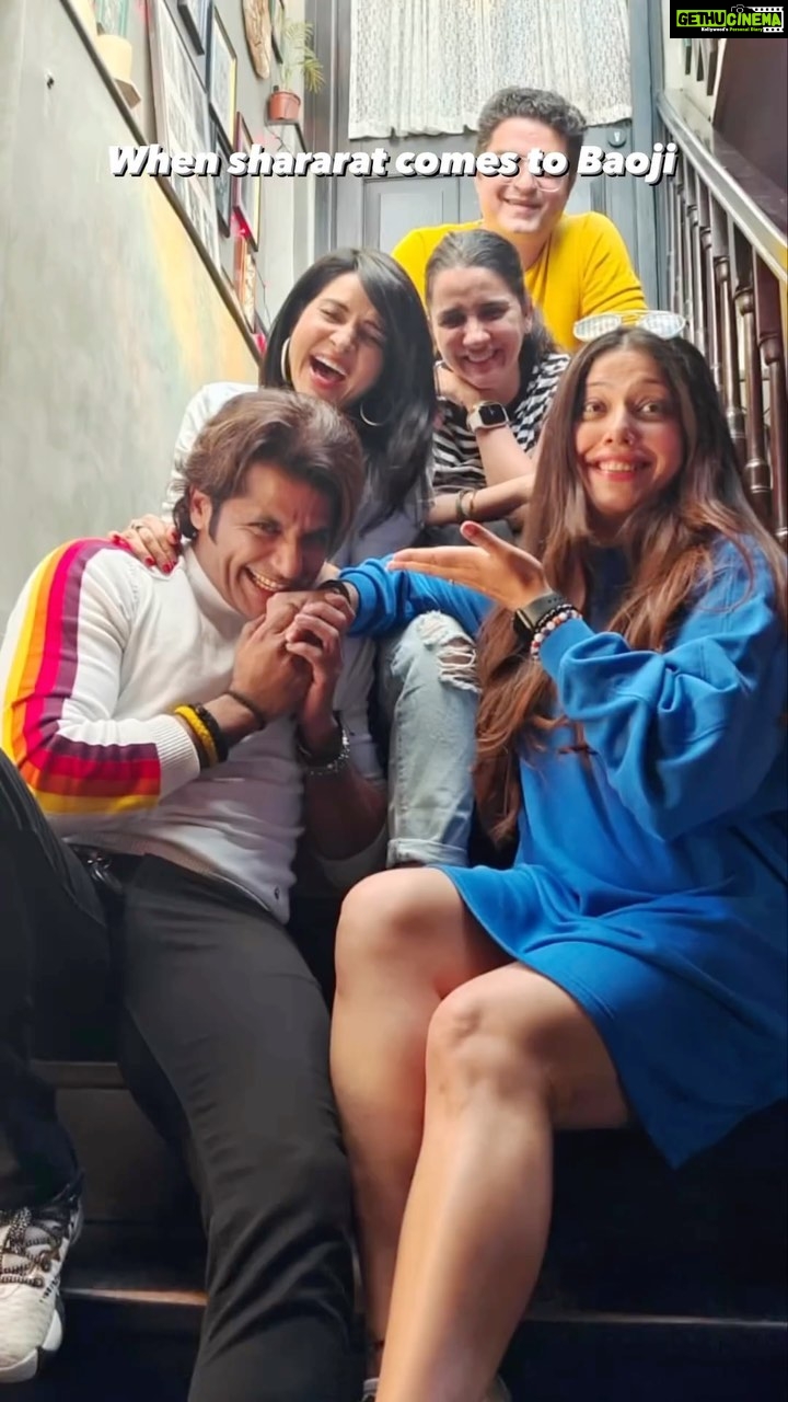 Simple Kaul Instagram - It was just yesterday we met but there was so much fun and excitement , so much to talk , so much to laugh . I felt I lived a little more !! My shararat team is the best I ever had . #shararatforever