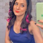 Simple Kaul Instagram - Aah ! Thinking of going back to the red pink bangs again !!