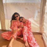 Simran Budharup Instagram - Matching energy and night suits since 2016 😎 Ps: Next time if we get busted, I am deaf and you start speaking Gibberish 😂🤣😂 Wearing : @banno.swagger #picoftheday #love #mymeenubaby #bff #friendsforever #fun #simranbudharup #jovitajose India