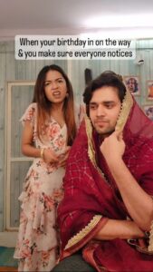 Simran Budharup Instagram - Kis kis ka Janamdin hai Sunday ko ? 🤣 . . . #pandyastore #actor #mohitparmar #krish #simranbudharup #rishita #birthday #birthdayboy #khichdi #comedy #starplus #drama #fun #cool #bollywood #laughter #joy #music #goat #family #trending #reels #shukrana