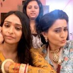 Smita Bansal Instagram - We make each other happier or crazier ?? ❤️ @aakanshashukla0803 @aishwarya_khare #happyfriendshipday #friends #friendshipgoals #lakshmineelam #bhagyalakshmi #madness #funtogether #instareels