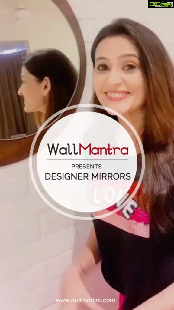 Smita Bansal Instagram - Got my hand on the most amazing Designer Mirror at the best price for my living room. WallMnatra's beautiful range of products are just wow. Use my code(Smitha_30) to get extra 30% off on any product. #wallmantra #influencer #collab #coffee #coffeetables #luxe #livingroom #home #homedecor #shopnow #onlineshopping