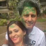 Smita Bansal Instagram - Holi 2023❤️ @ankushmohla #anaagha #missyoustasha #myholi2023 #festivalsofindia #festivalilove
