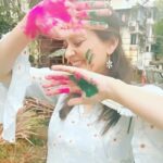 Smita Bansal Instagram - Holi 2023❤️ @ankushmohla #anaagha #missyoustasha #myholi2023 #festivalsofindia #festivalilove