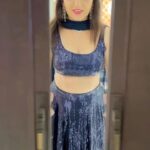 Smita Bansal Instagram - Sunday evening💙 #suroor #selflove #transitionreels #reelsinstagram #smitabansal #throwback Lehenga- @tripzarora