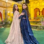 Sneha Bhawsar Instagram - Different flowers from the same garden🌸 Both outfit - @urbandulhaniya #weddingoutfits #lehenga #sister #sisterhood #sistergoals #traditionalwear #weddingdress #snehabhawsar #ghumhaikisikeypyaarmeiin #ghkpm #karishma #shadiseason #wedding #weddingseason #bridesmaids