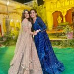 Sneha Bhawsar Instagram - Different flowers from the same garden🌸 Both outfit - @urbandulhaniya #weddingoutfits #lehenga #sister #sisterhood #sistergoals #traditionalwear #weddingdress #snehabhawsar #ghumhaikisikeypyaarmeiin #ghkpm #karishma #shadiseason #wedding #weddingseason #bridesmaids