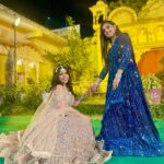 Sneha Bhawsar Instagram - Different flowers from the same garden🌸 Both outfit - @urbandulhaniya #weddingoutfits #lehenga #sister #sisterhood #sistergoals #traditionalwear #weddingdress #snehabhawsar #ghumhaikisikeypyaarmeiin #ghkpm #karishma #shadiseason #wedding #weddingseason #bridesmaids