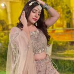 Sneha Bhawsar Instagram - Shine is my favorite color✨. outfit - @urbandulhaniya #weddingoutfits #lehenga #traditionalwear #weddingdress #snehabhawsar #ghumhaikisikeypyaarmeiin #ghkpm #karishma #shadiseason #wedding #weddingseason #bridesmaids