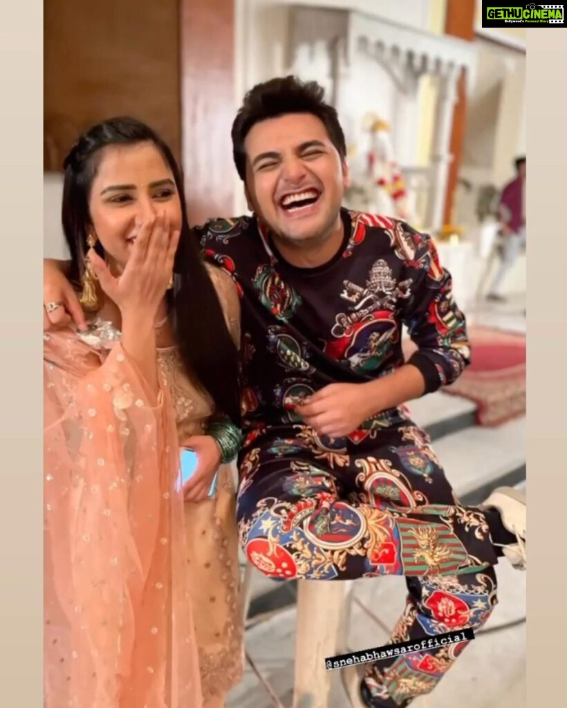 Sneha Bhawsar Instagram - Whenever I am with you, fun is guaranteed!🤪 !Happy birthday, my wonderfully weird friend! @vihansometimes Swipe next and let me show you how amazing you’re and what you do on set with us I only know how I bear you, well thank me later ☺️ happy birthday 🥳 May your special day be just as amazing, funny, and as crazy as you are #happybirthday