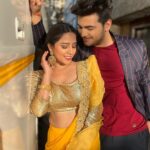 Sneha Bhawsar Instagram - Never a dull moment together ❤️✨ 📸- @sheetalmaulik #mohrishma #ghumhaikisikeypyaarmeiin #ghkkpm #friends #goals #couple #love #fam #goodtimes #goodvibes