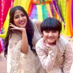 Sneha Bhawsar Instagram - Hello handsome, you’re just so cute.🥰 what did you do? One with this lill cute boy @tanmayrishi #holi #ghkpm #ghumhaikisikeypyaarmeiin #starplus #snehabhawsar