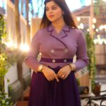 Sneha Wagh Instagram - Lavender Vibes 💜 . . 👗: @fashionstruc 📍: @trunksandleaves . . #photooftheday #lavender #purple #bright #goodtimes #goodvibes #lookbook #stylefile #instamood #instagood #instadaily #sarange #sarangesneha #ssnehawagh