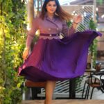 Sneha Wagh Instagram - Lavender Vibes 💜 . . 👗: @fashionstruc 📍: @trunksandleaves . . #photooftheday #lavender #purple #bright #goodtimes #goodvibes #lookbook #stylefile #instamood #instagood #instadaily #sarange #sarangesneha #ssnehawagh