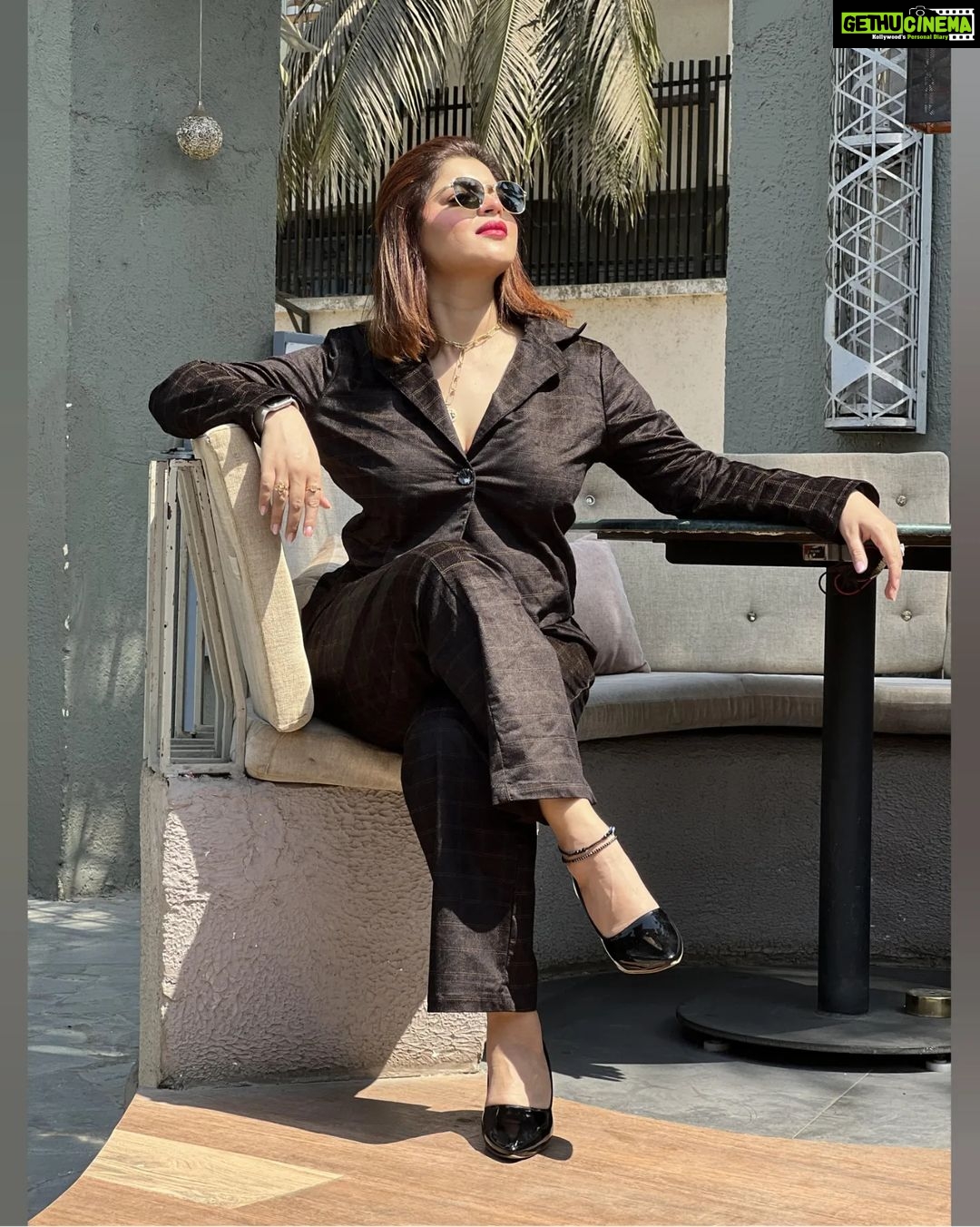 Sneha Wagh Instagram - Miley wasn't wrong when she said... I can love me better than you can... Coz it is what it is! π . . π: @fashionstruc π: @vloungedeck . . #strong #powerful #bosslady #fyp #fashiongram #sarange #sarangesneha #snehawagh #ssnehawagh