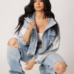 Soundarya Sharma Instagram - 💙🤍💙 Shot by: @trishasarang HMU: @simua_996 Styled by: @khyatibusa Jacket : @mango @conceptsourcestore Denims and shoes : @zara Jewellery : @stradivarius Studio: @whiteboxstudiomumbai