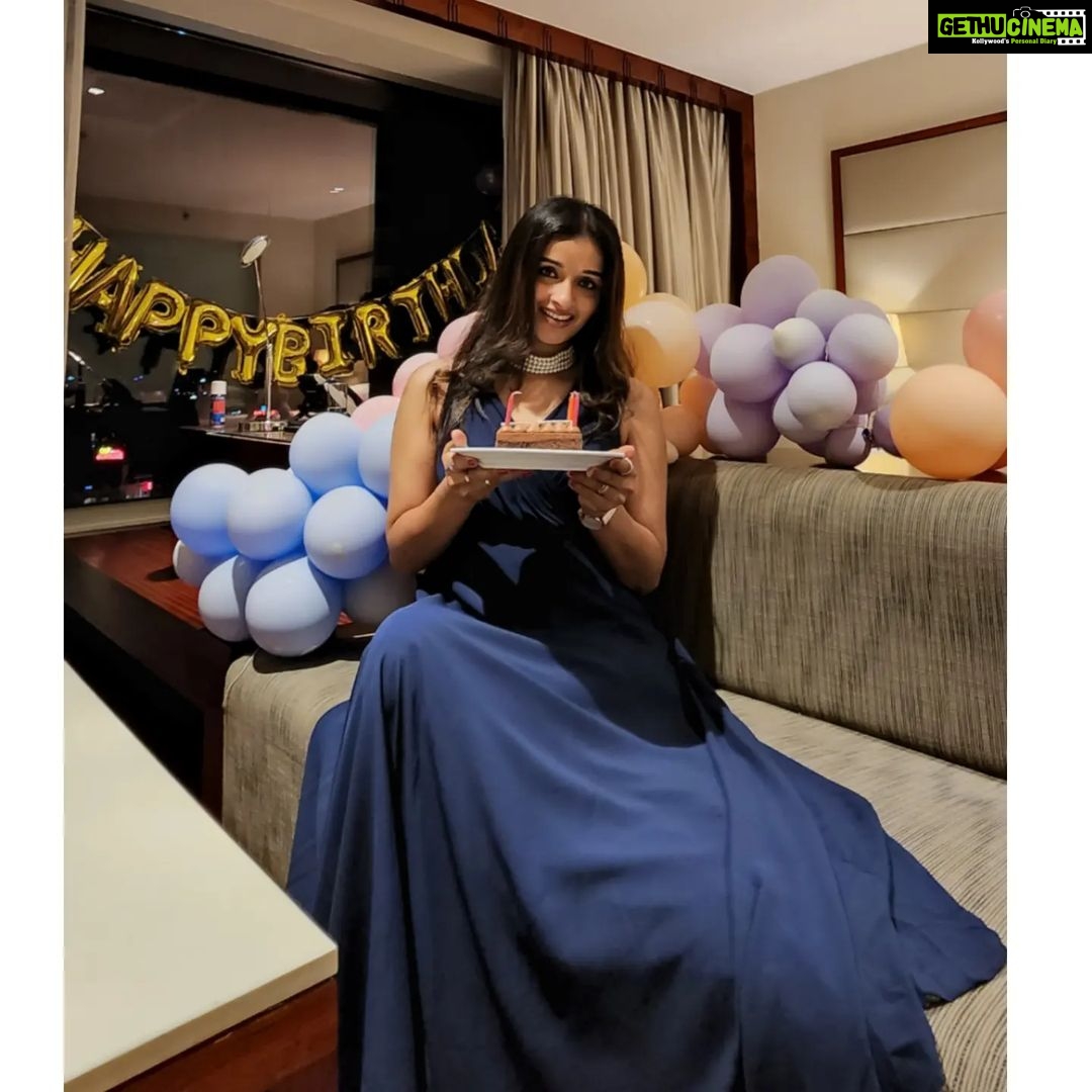 Sowmya Menon Instagram - Everyone gets older, but growing up, that’s up to you. 🎂🌌✨ While age is just a number, I still continue to see the world with the same eyes and perspective as I did when I was a child. As Peter Pan said, “To live, to live would be an awfully big adventure.” It's not the amount of years in your life that matter, But rather the amount of life within your years. Thank you lovelies for making my birthday extra special. I was overwhelmed with the love and wishes of admiration that poured in from my amazing fans and well-wishers.😇 Forever blessed, grateful and humbled to see what new fairytales lay within the future. 💙 ♾️ #birthdaygirl👑 #Happiest #blessed Crowne Plaza Kochi