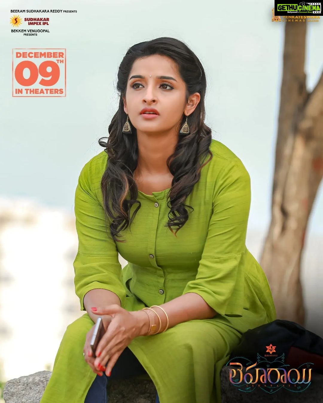 Sowmya Menon Instagram - It’s time to meet her! #Meghna 💃🏻 Get ready to witness a story of Love, Action, Special Bonding and Mesmerising Music with #Leharaayi ❤️ In theatres near you! #Dec9th 🎉 Thank you my lovelies for all your love and support😇❤️ #MyNewMovie #Leharaayi #InTheatresNearYou #Dec9th #Sowmyamenon