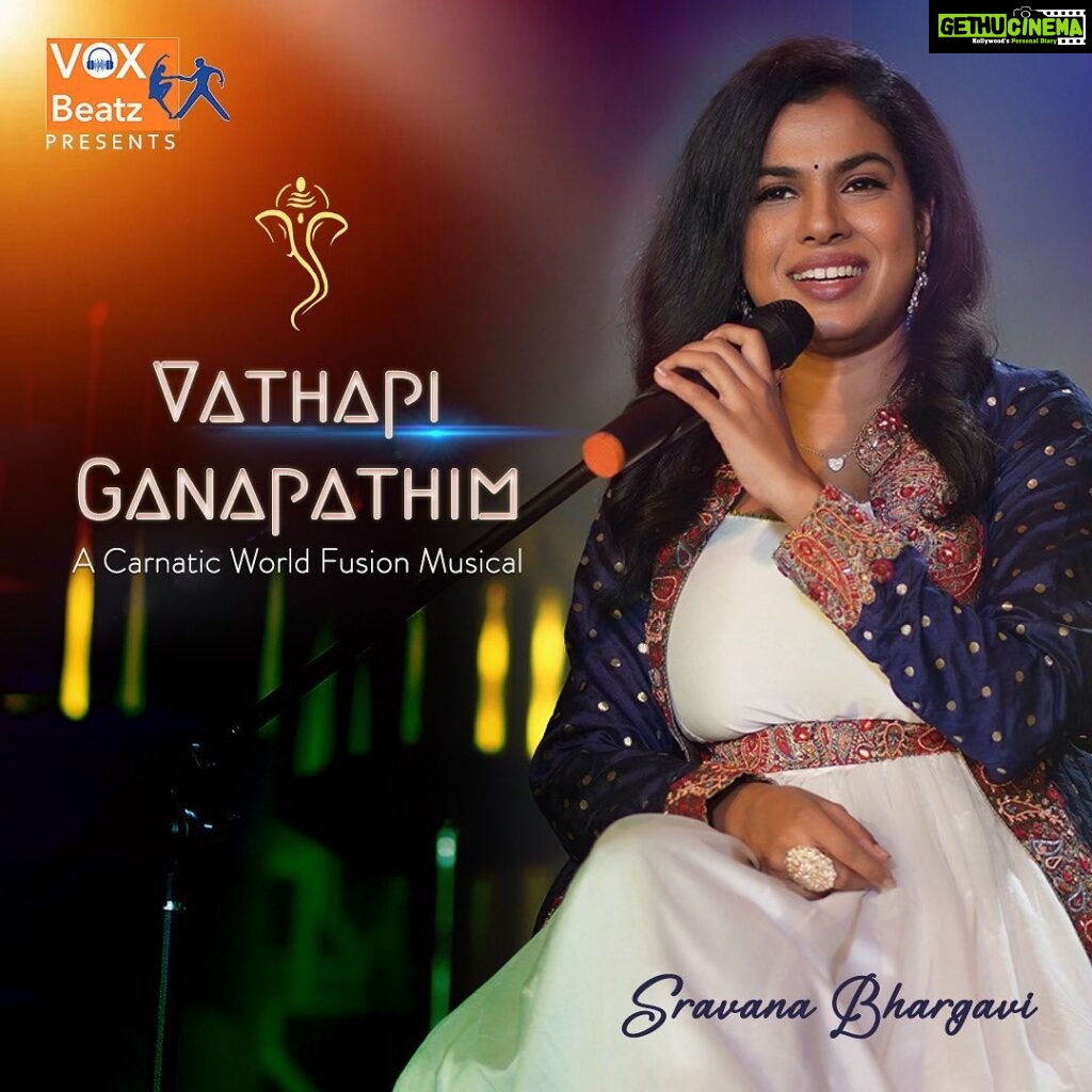 Sravana Bhargavi Instagram - “Vathapi Ganapathim” releasing today at 6.39pm today on @vox.beatz YouTube channel!!!