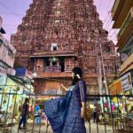 Sravana Bhargavi Instagram - Being at MADURAI MEENAKSHI TEMPLE during the auspicious NAVRATHRI DAYS is a blessing. Because I firmly believe that without GOD’s will , it’s impossible for an individual to be at a holy shrine like this. I take this as a calling from MEENAKSHI AMMAVARU herself. I visited the temple for the first time with my parents. I would like to get my daughter here sometime in the future, hopefully.🙏