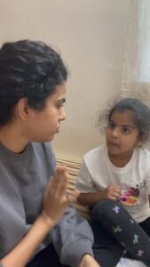 Sravana Bhargavi Instagram - I tricked her!! Wait for it !!