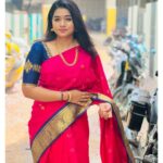 Srinisha Jayaseelan Instagram - இனிய தீபாவளி திருநாள் நல்வாழ்த்துக்கள்💜❤️ Wearing amma’s 25years old pattu saree😍💜❤️ 📸: @snaps_by_madhu 😘