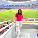 Srishty Rode Instagram - Super Fun T20 Finals 🏏 @sportsbuzz.11 Promo Code: SHRISTY100 #buzzmakers #sportsbuzz11 Dubai International Cricket Stadium