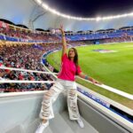 Srishty Rode Instagram - Super Fun T20 Finals 🏏 @sportsbuzz.11 Promo Code: SHRISTY100 #buzzmakers #sportsbuzz11 Dubai International Cricket Stadium
