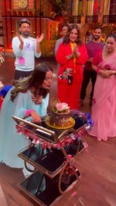 Srishty Rode Instagram - Celebrated my birthday on sets of #thekapilsharmashow yesterday and I can’t express how blessed I felt in that moment ❤️ BLESSED 🧿