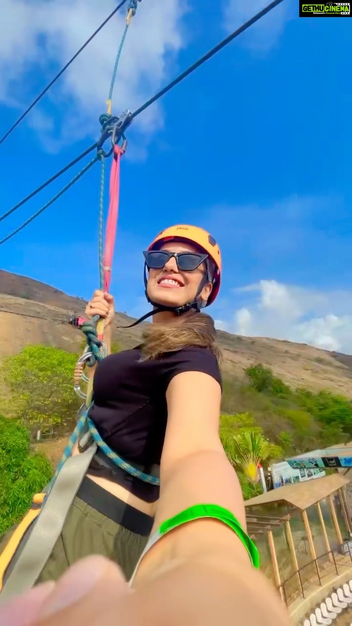 Srishty Rode Instagram - A Day full of adventure 💥 @dellaadventureandresorts @jimmy_mistry . . #reelsinstagram #reels #reelitfeelit #reelkarofeelkaro #adventure #adventuretime #flyingfox #horses #food #archry #rains #shooting #dellaadventure
