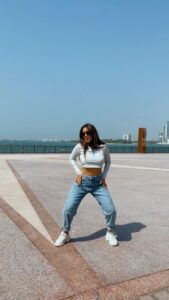 Srishty Rode Instagram - That’s me normally on a sunny day 💁🏻‍♀️ . . #reels #reelsinstagram #reelitfeelit #reelkarofeelkaro #dubai #dubailife #mydubai #dance #trending Emirate of Dubai