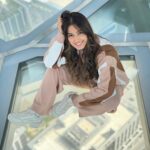 Srishty Rode Instagram – On top of the world! Literally 😝
.
Outfit @pankhclothing 
.
.
#dubai #dubailife #mydubai #addressskyview Address Sky View